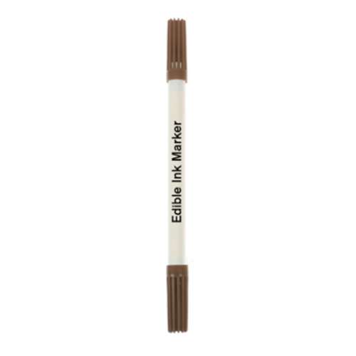 Edible Marker pen - Brown - Click Image to Close